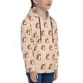 thumbnail image 3 of Fotbe Cute Squirrel Pattern Youth Pullover Hooded Sweatshirt, Boys Hoodie, Kangaroo Pocket Hoodie for Kids Girls -X-Large, 3 of 6