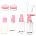 thumbnail image 2 of GOOHOCHY 10 botellas de viaje portátiles y recargables, ideales para champú y loción (rosa nude)., 2 of 8