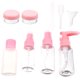 thumbnail image 2 of GOOHOCHY 10 botellas de viaje portátiles y recargables, ideales para champú y loción (rosa nude)., 2 of 8