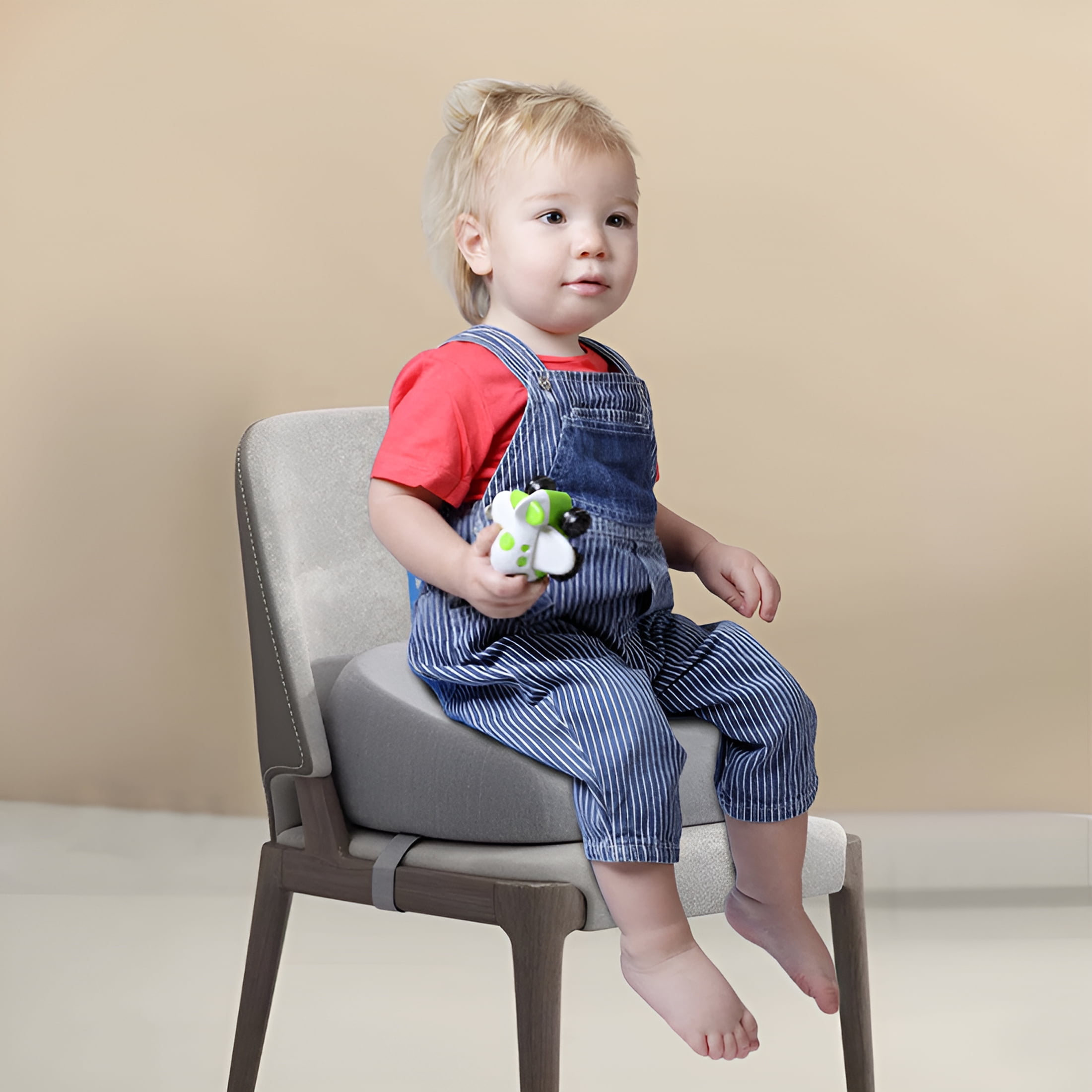 LADYGYM Toddler Booster Seat Cushion for Dining Table Square with Belts and Restaurant Use