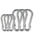 thumbnail image 4 of 4Pcs M6 Spring Snap Hooks Heavy Duty Stainless Steel 304 Swing Set & 6Pcs Stainless Steel Spring Snap Hook Carabiner, 4 of 10