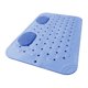 thumbnail image 2 of Alfombra de baño sin deslizamiento con taza de succión, alfombra de depuración de pie confortada alfombra de baño para el piso de baño para el hotel azul, 2 of 8