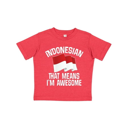

Inktastic Indonesian Gift Indonesia Flag Gift Toddler Boy or Toddler Girl T-Shirt
