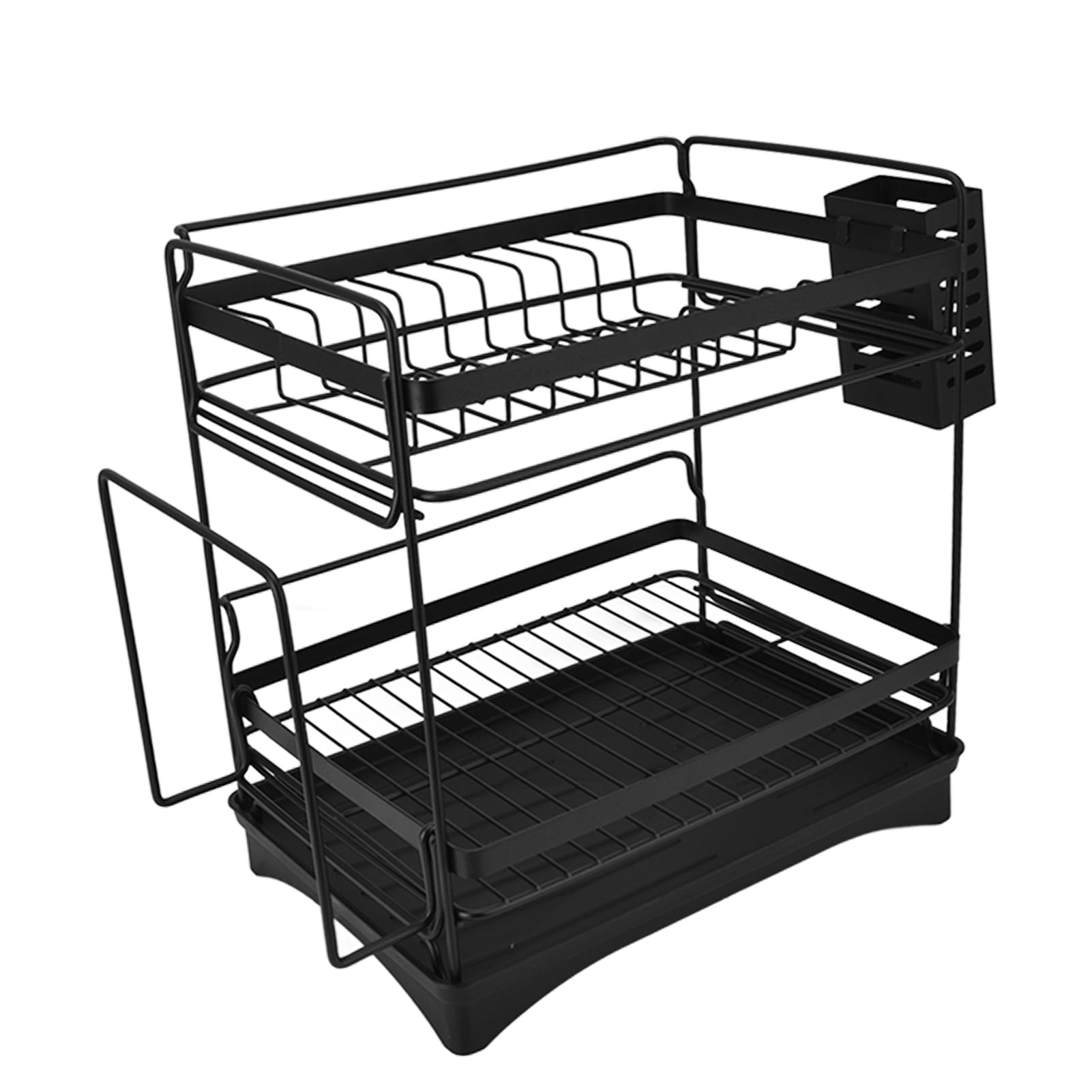 Dish Rack, Stainless Steel Kitchen Dish Drainer Holder Space Saving