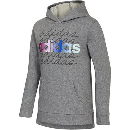 adidas Fleece Cotton Hooded Pullover girls AA4930 AH23 Size Large New with tag