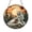 Acrylic 3.5 Inch, variant on Wolf and Cub Stained Glass Round Suncatcher – Forest Wildlife Window Hanging Art, Animal Lover Gift for Nature Home Decor