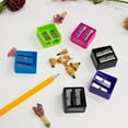 thumbnail image 3 of BAZIC Pencil Sharpener Dual Blades, Assorted Color, (6/Pack), 24-Pack, 3 of 7