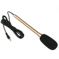 thumbnail image 2 of MasteelfCA Phone Speaker Video Interview Microphone 3.5mm for Cell Phone Laptop Notebook with 3M Cable (Gold), 2 of 5