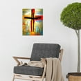 thumbnail image 2 of Christianity Modern Cross Acrylic Unframed Wall Art Print Poster Home Decor, 2 of 3