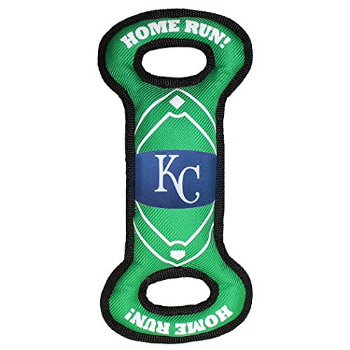 MLB KANSAS CITY ROYALS Baseball Field Dog Toy with Double rim Stitching & Inner SQUEAKER