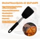 thumbnail image 5 of Juego de 3 espátulas para cocinar. Espátula flexible resistente al calor de 600 °F. La espátula de goma de una sartén antiadherente se utiliza para freír huevos y panqueques (negro), 5 of 5