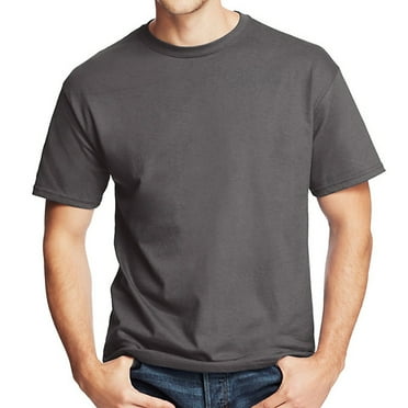 Hanes - Essential-T T-Shirt - 5280, Smoke Gray, L, Pack Of 5, Hanes Mens T-Shirts