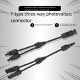 thumbnail image 4 of 4x para Conector de Panel Solar Conector de 3 Vías Tipo y Conexión Paralela de Panel Solar Conector Impermeable Conector 2 A 1, 4 of 5