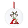 thumbnail image 1 of Fiudx Adornos Navideños con Letras Rojas, Alfabeto Acrílico, Colgante con Nombre Personalizado, Decoración Festiva para El Hogar, Diseño de Símbolos Clásicos, Regalo Ideal, 7 X 7 Cm, 1 of 4