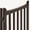 Espresso, variant on Alden Design 36″ Tall 4-Panel Foldable Freestanding Wooden Dog Gate for Small Pet, White