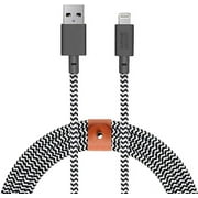 Native Union BELT Cable XL 10ft [MFi Certified] Lightning to USB-A Cable (Zebra)