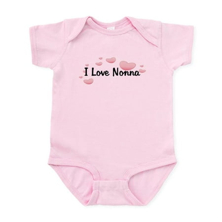 

CafePress - Love Nonna Pink Hearts Baby/Toddler Bodysuits - Baby Light Bodysuit Size Newborn - 24 Months