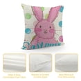 thumbnail image 4 of Easter Pillow Covers Set of , Bunny Decorations Holiday Farmhouse Spring Pillow Case for Home Sofa Couch Decor (Pink AA, 4 of 5