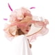 thumbnail image 3 of SAYOO Sombrero de mujer elegante tela de malla plegada con flores adornadas con cornisa ancha SAYOO  moda, 3 of 7