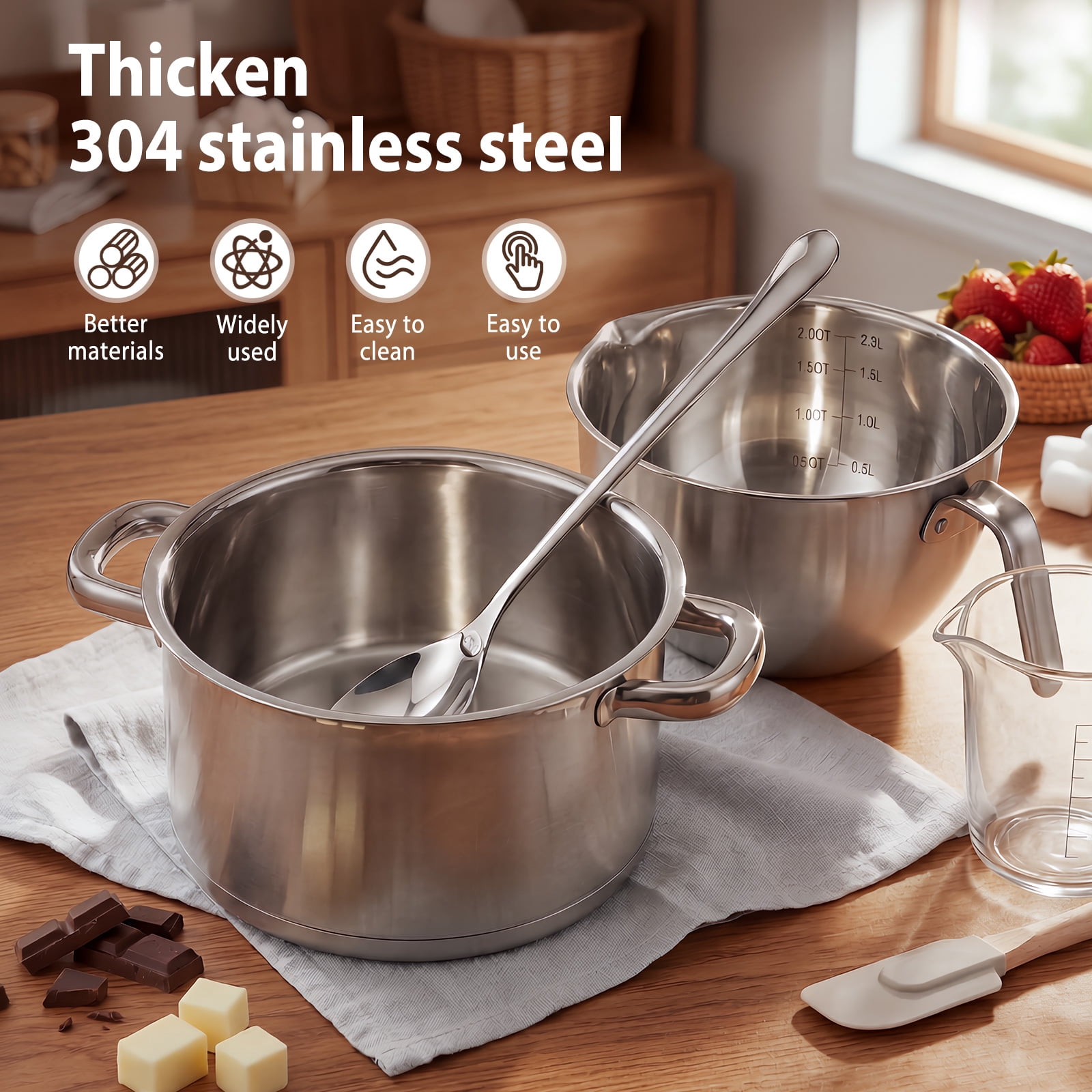 Calphalon Premier Space Saving 8 Qt Hard Anodized Nonstick Multi