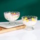thumbnail image 3 of Tazas de vidrio elegantes Monstrate Detalle de borde de loto Taza para crema de hielo, 3 of 6