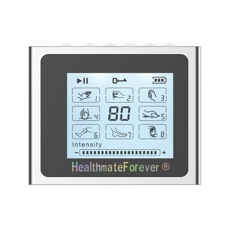 HealthmateForever NTS8 TENS Unit & Muscle Stimulator (Silver)