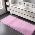 thumbnail image 4 of SLYNSHome Extra Large Bath Mat,Pink Soft Shaggy Runner Rug,Coral Fleece Non Slip Absorbent Machine Washable Floor Carpet for Bedroom Bathroom Home Decoration, 4 of 8