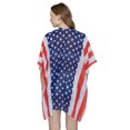 thumbnail image 2 of HAPPY BAY Women's Kimono Summer Beachwear Cover Up Cardigans 3X-4X US Flag Blue, 2 of 6