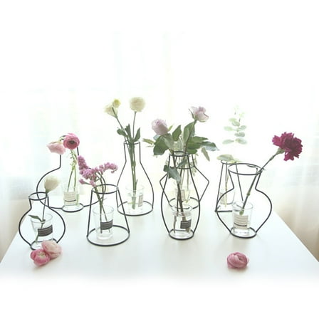 COSMOBETTY Flower Holder Rack Wrought Iron Flower Stand 1Pack for Garden