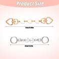 thumbnail image 2 of BZUEPRS 2pcs Bag Extender Chain, Stylish Heart Purse Strap Extender Purse Chain Strap Replacement Purse Extender Chain Bag Charms Accessories for Handbags Purse Making (Pink, White), 2 of 14
