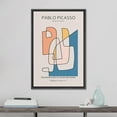 thumbnail image 5 of PixonSign Framed Canvas Print Wall Art Pablo Picasso Pastel Geometric Lines Abstract Shapes Illustrations Modern Art Decorative Minimal Relax/Calm for Living Room, Bedroom, Office - 16"x24" BLACK, 5 of 5