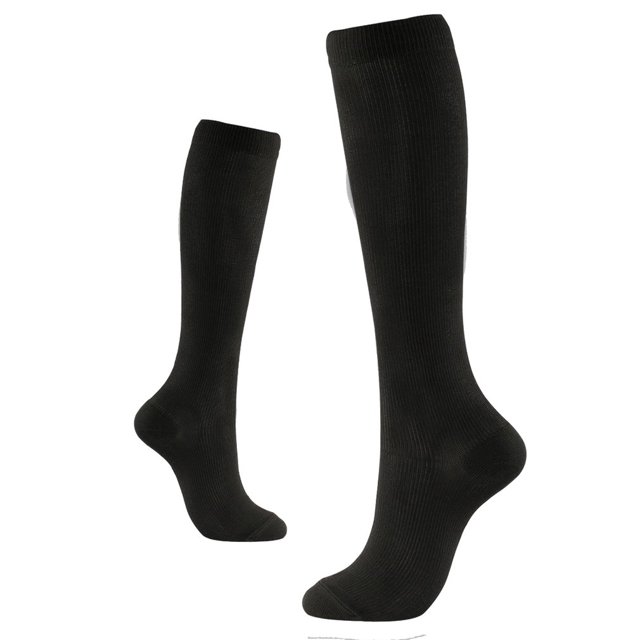 Chaussettes de Compression pour Femmes et Hommes Meilleur Soutien pour Course Athlétique Cyclisme Bas de Compression Antidérapants