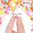 thumbnail image 3 of Uxcell Paquete de 500 Pompones para Manualidades, 0.39" (10mm) Serie de Colores Claros de Poliéster Suaves y Esponjosos, 3 of 7