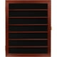 thumbnail image 3 of Military Challenge Coin Display Case Lockable Cabinet Rack Holder Mahogany Finish Shadow Box with Removable 2 Grooves Shelves and Anti Fade Door, 3 of 4