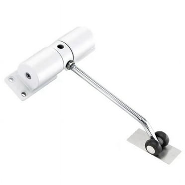 Simple Door Closer Household Automatic Hinge Mute Closer Door Automatic Door Closer(White)