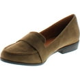 thumbnail image 2 of Static Footwear Harry-1 Women's Slip On Block Heel Loafers, Khaki, 9, 2 of 4