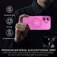 thumbnail image 6 of BENTOBEN Case for iPhone 16 [Compatible with Mag-Safe], 6.1" Metal Lens Frame Button Frame Hard Tpu Matte Magnetic Anti-Fingerprint Shockproof Protective Cover for iPhone 16, Dark Purple, 6 of 9