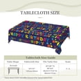 thumbnail image 6 of Happy Birthday Tablecloth Rectangle, Birthday Table Cloth for Home Party Dining Table Decor, Multi-Use Washable Bithday Gift Tablecloth, 6 of 6