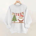 thumbnail image 6 of Enjoytime Womens Sweatshirts Trendy Cute Print Pullover Crewneck Sweatshirt Fall Winter Loose Casual Long Sleeve Tops White S, 6 of 6