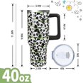 thumbnail image 2 of Panda Gifts 40 Oz Tumbler with Handle and Lid Straw, Cute Panda Bear Stainless Steel Double Walled Vacuum Insulated Cup, Animal Lover Birthday Gifts for Women Men, 2 of 6