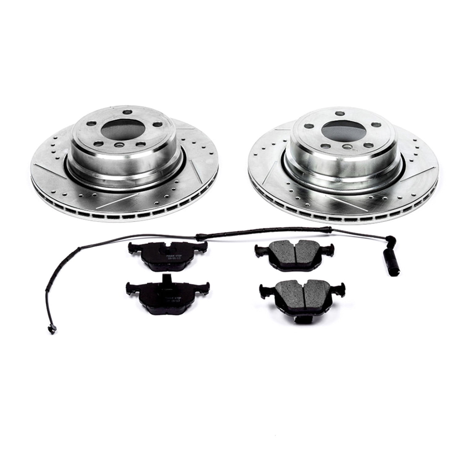 PowerStop Rear Z23 Evolution Sport Carbon-Fiber Ceramic Brake Pad and Drilled & Slotted Rotor Kit Fits: BMW Select Models K5734