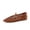 Cognac, variant on Wesley Woven Lace Up Ballet Flats for Women | Vegan Leather Upper, Comfortable Padded Insole, Breathable Design, Square Toe Women Mary Janes, Casual Dressy Footwear