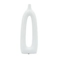 thumbnail image 4 of Sagebrook Home Ceramic 14"h Open Cut-out Vase, White, 4 of 6