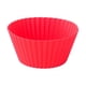 thumbnail image 1 of Zhuge Molde redondo de silicona reutilizable para hornear, molde para muffins, paquete de 12, rojo, 1 of 5