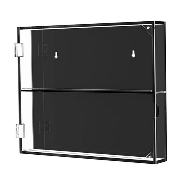 Guardoinrt Baseball Card Display Cabinet for Protection Clear Case 2 View tier 360x48x295mm Sports Card Display 2 tier