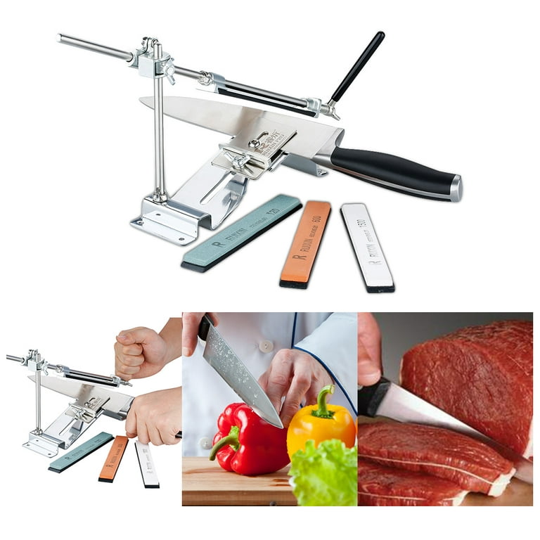 Professional Kitchen Knife Sharpener Sharpening NEW Updated Fix Fixed Angle  with 4 stones I - Bed Bath & Beyond - 29234932