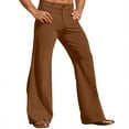 thumbnail image 2 of POIUYTR Summer Men's 70s Corduroy Flare Pants - Vintage Wide Leg Bell Bottoms Pants Retro Trousers for Festivals & Retro Theme Parties, 2 of 7