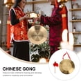 thumbnail image 2 of MasteelfCA 1 Ensemble d'Instruments de Percussion Traditionnels Gong Chinois avec Marteau (Rouge), 2 of 8