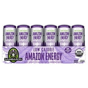 Sambazon Organic Low Calorie Amazon Energy Drink, Acai Berry and Pomegranate, 12 Ounce (Pack of 24)