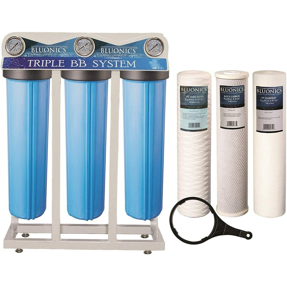 Whole House Well Water FilterÐ3 Stage Home Water Purifier with Big Blue